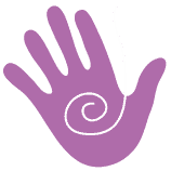 Nurture and Thrive - hand-purple